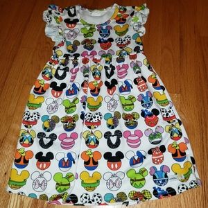 Girl's Disney Cap Sleeve Dress
